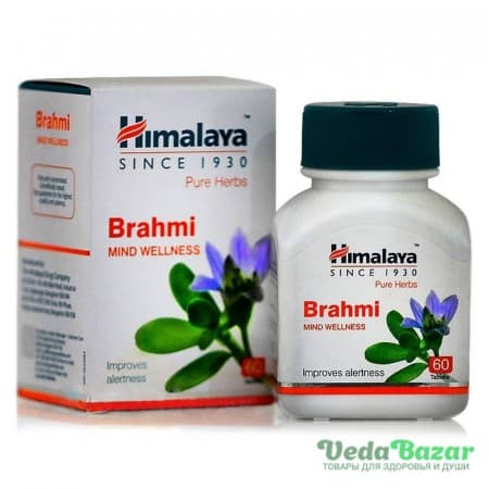 Брахми (Brahmi) улучшение памяти, 60 таб, Хималая (Himalaya) фото