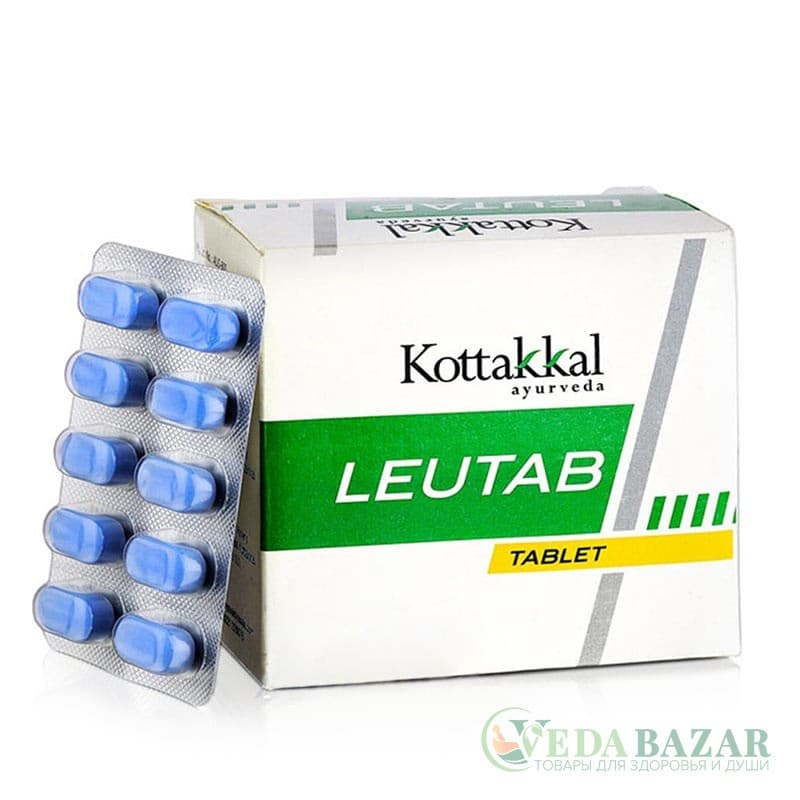 Лейтаб (Leutab) женская репродуктивная система, лечение лейкореи, 100 таб, Коттаккал (Kottakkal) фото