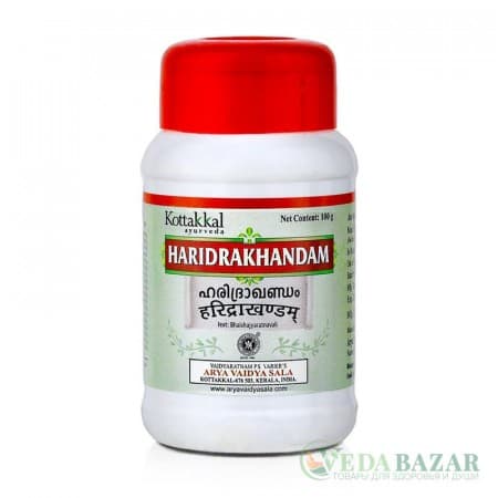 Харидракхандам (Haridrakhandam) лечение аллергии и кожных заболеваний, 100 гр, Коттаккал (Kottakkal) фото
