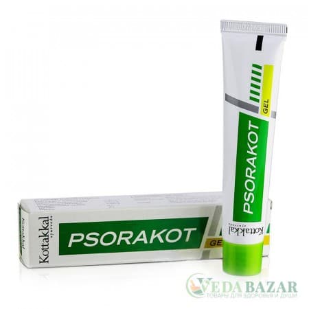 Псоракот гель (Psorakot gel) лечение псориаза и других кожных заболеваний, 25 гр, Коттаккал (Kottakkal) фото