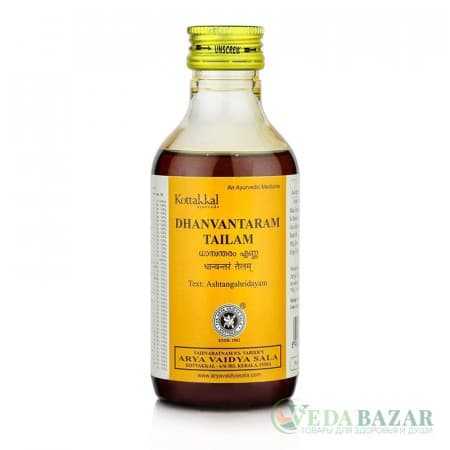 Дханвантарам Тайлам (Dhanvantaram Tailam) противовоспалительное и омолаживающее массажное масло, 200 мл, Коттаккал (Kottakkal) фото