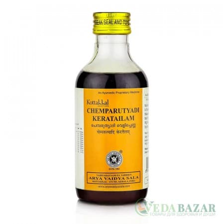 Чемпарутьяди Кера Тайлам (Chemparutyadi Kera Tailam) масло для лечения кожных заболеваний, 200 мл, Коттаккал (Kottakkal) фото