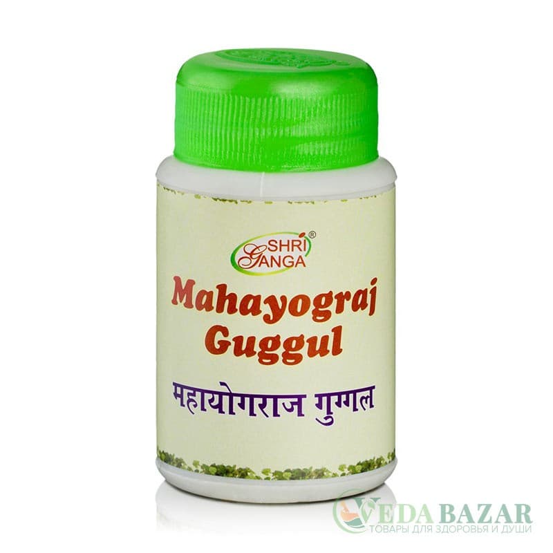 Махайогарадж Гуггул (Mahayograj Guggul) очищение и омоложение организма, 50 гр, Шри Ганга (Shri Ganga) фото